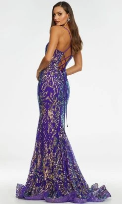 Ashley Lauren - 11114 Sequin Motif Scoop Gown