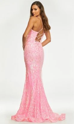 Ashley Lauren - 11114 Sequin Motif Scoop Gown