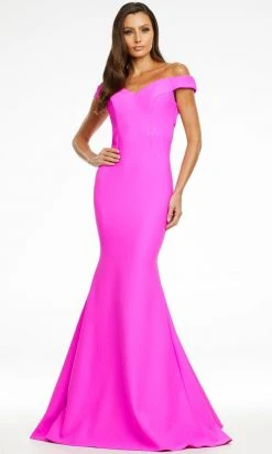 Ashley Lauren - 11118 Cross Strap Back Long Gown
