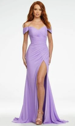 Ashley Lauren - 11136 Shirr-Ornate Off Shoulder Gown 17 Ashley Lauren - 11136 Shirr-Ornate Off Shoulder Gown