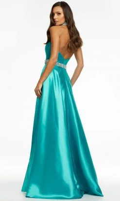 Ashley Lauren - 11148 Bejeweled High Halter Gown