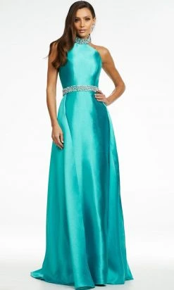 Ashley Lauren - 11148 Bejeweled High Halter Gown