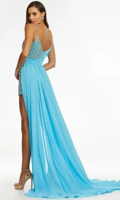 Ashley Lauren - 11151 Beaded Chiffon Draped Romper 13 Ashley Lauren - 11151 Beaded Chiffon Draped Romper