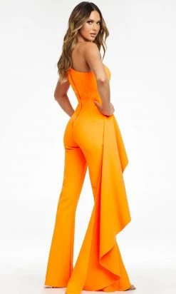 Ashley Lauren - 11152 Drape Cascade Jumpsuit