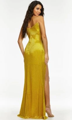 Ashley Lauren - 11156 Beaded Plunging Gown With Slit 19 Ashley Lauren - 11156 Beaded Plunging Gown With Slit