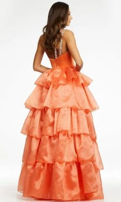 Ashley Lauren - 11159 Jeweled Strap Tiered Gown