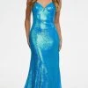 Ashley Lauren - 11163 Strapless V-Neck Sequin Gown