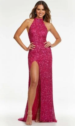 Ashley Lauren - 11174 High Halter Sequin Gown 24 Ashley Lauren - 11174 High Halter Sequin Gown