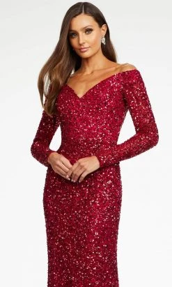Ashley Lauren - 11176 Long Sleeve Sequin Gown