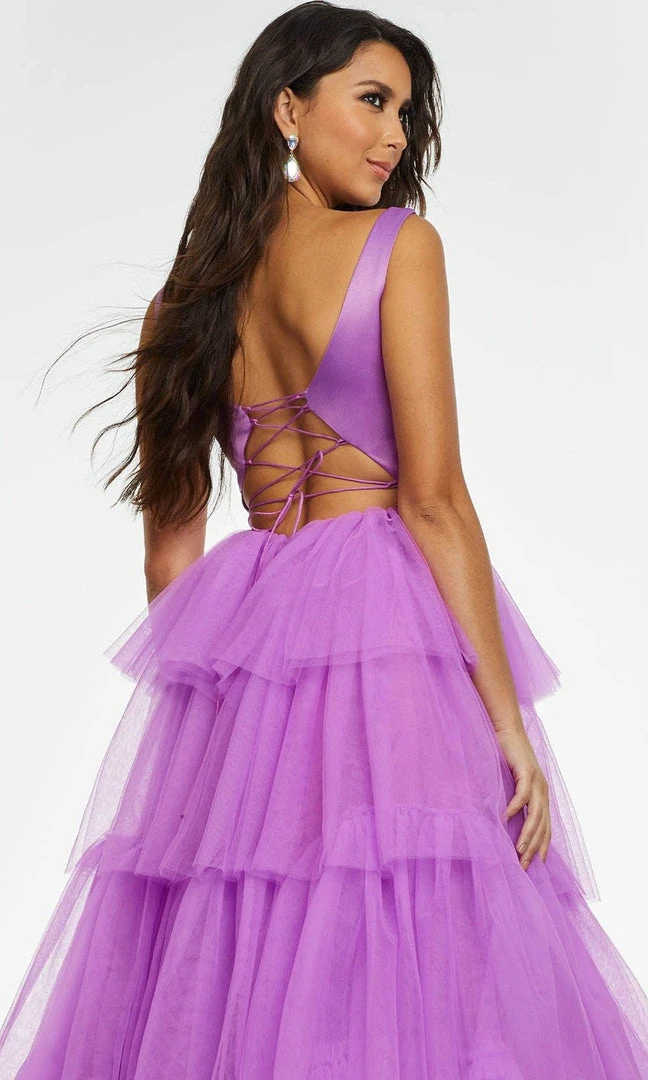 Ashley Lauren - 11187 Sleeveless Tiered Tulle Gown 13 Ashley Lauren - 11187 Sleeveless Tiered Tulle Gown