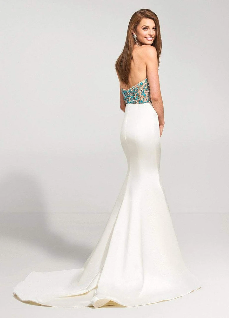 Ashley Lauren - 1122 Sweetheart Illusion Bodice Evening Dress 6 Ashley Lauren - 1122 Sweetheart Illusion Bodice Evening Dress