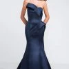 Ashley Lauren - 1125 Asymmetrical Satin Evening Dress