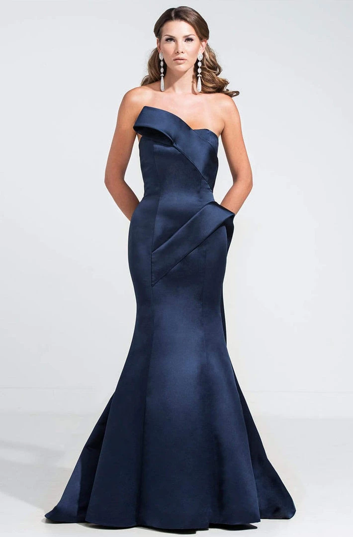 Ashley Lauren - 1125 Asymmetrical Satin Evening Dress 3 Ashley Lauren - 1125 Asymmetrical Satin Evening Dress