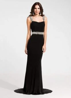 Ashley Lauren - 1127 Rhinestone Jersey Evening Dress