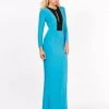 Ashley Lauren - 1151 Long Sleeve Jersey Evening Dress 2 Ashley Lauren - 1151 Long Sleeve Jersey Evening Dress