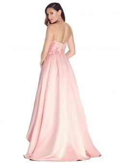 Ashley Lauren - 1289 Bedazzled Brocade A-line Dress With Overskirt