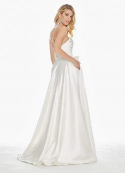 Ashley Lauren - 1341 Strapless Embellished Semi-Sweetheart Ballgown