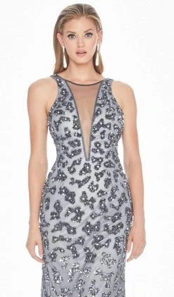 Ashley Lauren - 1447 Bedazzled Halter Fitted Dress With Train 7 Ashley Lauren - 1447 Bedazzled Halter Fitted Dress With Train