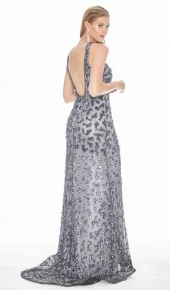 Ashley Lauren - 1447 Bedazzled Halter Fitted Dress With Train 6 Ashley Lauren - 1447 Bedazzled Halter Fitted Dress With Train