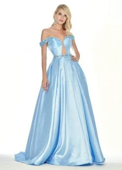 Ashley Lauren - 1476 Beaded Plunging Off-Shoulder Ballgown With Train 25 Ashley Lauren - 1476 Beaded Plunging Off-Shoulder Ballgown With Train