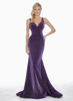 Ashley Lauren - 1503 Sleeveless Metallic Scuba Mermaid Evening Dress 22 Ashley Lauren - 1503 Sleeveless Metallic Scuba Mermaid Evening Dress