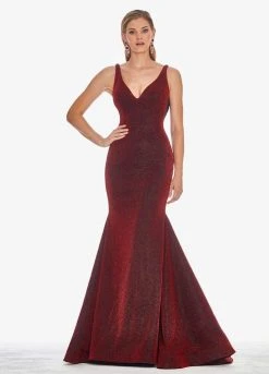 Ashley Lauren - 1503 Sleeveless Metallic Scuba Mermaid Evening Dress 25 Ashley Lauren - 1503 Sleeveless Metallic Scuba Mermaid Evening Dress