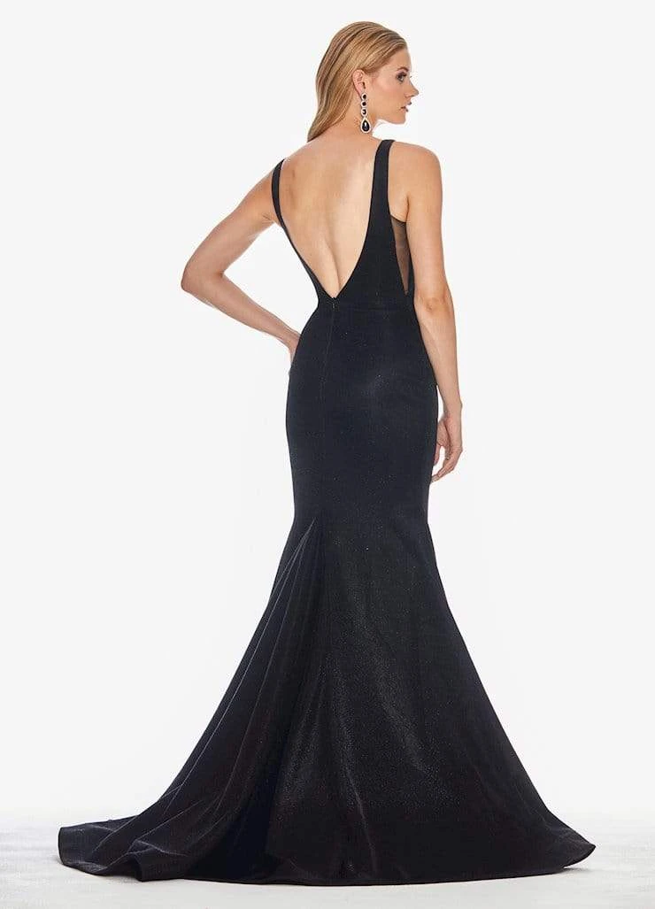 Ashley Lauren - 1503 Sleeveless Metallic Scuba Mermaid Evening Dress 5 Ashley Lauren - 1503 Sleeveless Metallic Scuba Mermaid Evening Dress