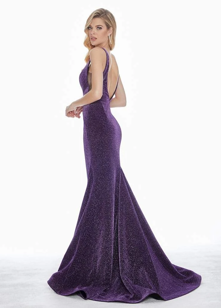 Ashley Lauren - 1503 Sleeveless Metallic Scuba Mermaid Evening Dress 9 Ashley Lauren - 1503 Sleeveless Metallic Scuba Mermaid Evening Dress