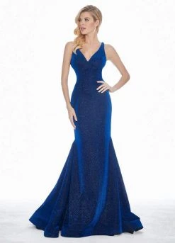 Ashley Lauren - 1503 Sleeveless Metallic Scuba Mermaid Evening Dress 30 Ashley Lauren - 1503 Sleeveless Metallic Scuba Mermaid Evening Dress