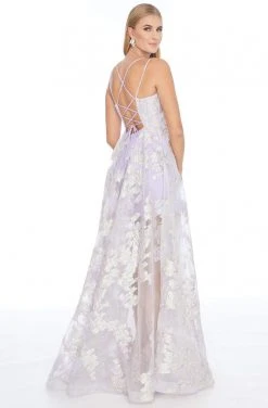 Ashley Lauren - 1760 Scoop Neck Organza A-line Dress