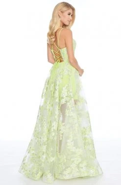 Ashley Lauren - 1760 Scoop Neck Organza A-line Dress