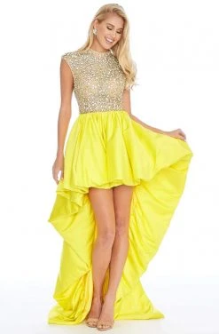 Ashley Lauren - 1787 Crystal Beaded High Neck A-line Dress 13 Ashley Lauren - 1787 Crystal Beaded High Neck A-line Dress