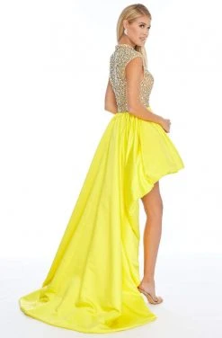 Ashley Lauren - 1787 Crystal Beaded High Neck A-line Dress 14 Ashley Lauren - 1787 Crystal Beaded High Neck A-line Dress