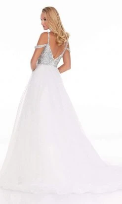 Ashley Lauren - 1991 Embellished Off Shoulder Ballgown