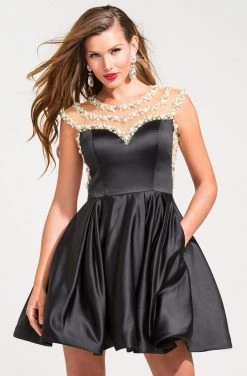 Ashley Lauren - 4027 Sweetheart Illusion Back Cocktail Dress