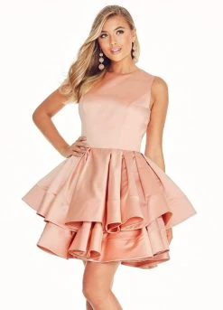 Ashley Lauren - 4045 Pleated A-Line Cocktail Dress 28 Ashley Lauren - 4045 Pleated A-Line Cocktail Dress