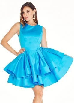 Ashley Lauren - 4045 Pleated A-Line Cocktail Dress 30 Ashley Lauren - 4045 Pleated A-Line Cocktail Dress