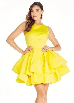 Ashley Lauren - 4045 Pleated A-Line Cocktail Dress 32 Ashley Lauren - 4045 Pleated A-Line Cocktail Dress