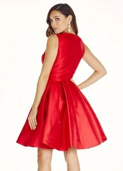 Ashley Lauren - 4057 Mikado Cocktail Dress With Overskirt