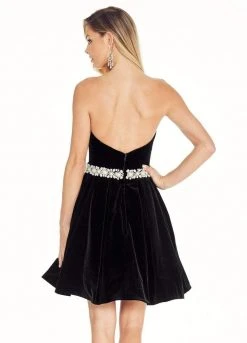 Ashley Lauren - 4063 Velvet A-Line Cocktail Dress