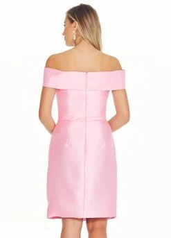 Ashley Lauren - 4066 Off Shoulder Mikado Cocktail Dress