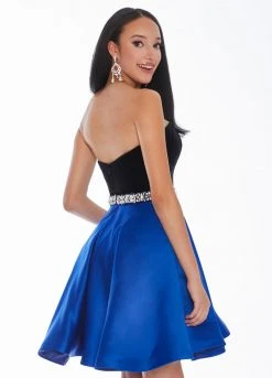 Ashley Lauren - 4078 Crystal Beaded Velvet Satin A-line Dress 15 Ashley Lauren - 4078 Crystal Beaded Velvet Satin A-line Dress