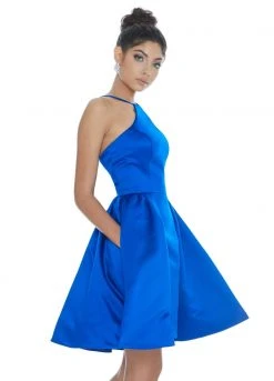 Ashley Lauren - 4201 Halter Sheath Cocktail Dress With Overskirt 15 Ashley Lauren - 4201 Halter Sheath Cocktail Dress With Overskirt