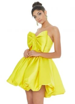 Ashley Lauren - 4218 Bowed Strapless A-Line Cocktail Dress