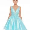 Ashley Lauren - 4242 Jeweled Belt Organza Cocktail Dress