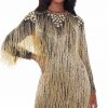 Ashley Lauren - 4414 Fringe Jewel Sheath Cocktail Dress 1 Ashley Lauren - 4414 Fringe Jewel Sheath Cocktail Dress