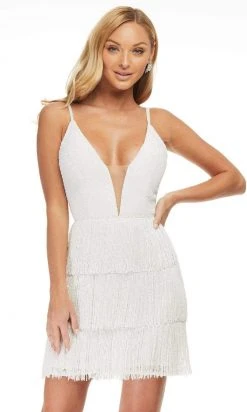 Ashley Lauren - 4419 Plunging V-Neck Sheath Dress 20 Ashley Lauren - 4419 Plunging V-Neck Sheath Dress