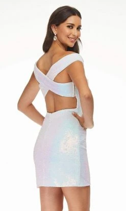 Ashley Lauren - 4445 Off Shoulder Sheath Cocktail Dress