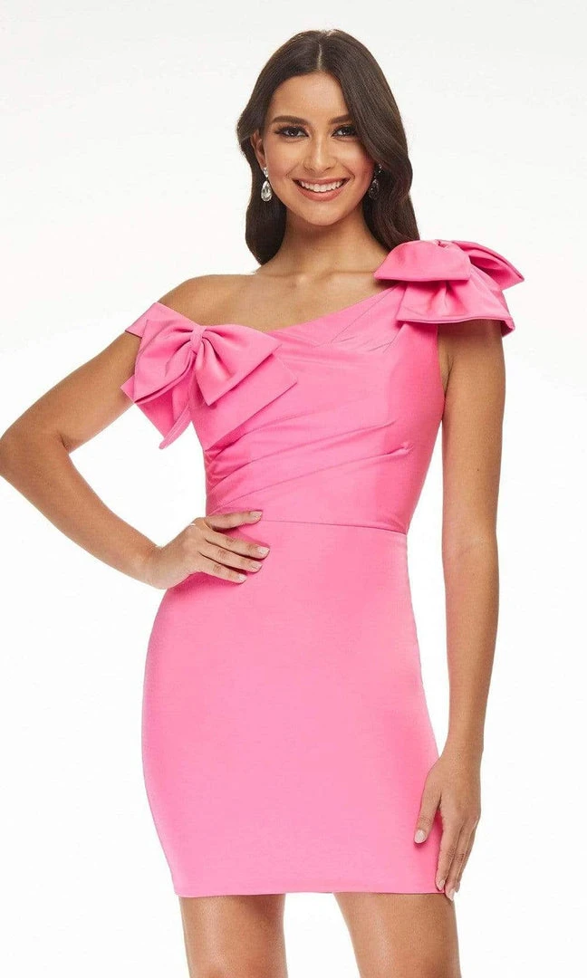 Ashley Lauren - 4448 Asymmetrical Sheath Cocktail Dress 9 Ashley Lauren - 4448 Asymmetrical Sheath Cocktail Dress