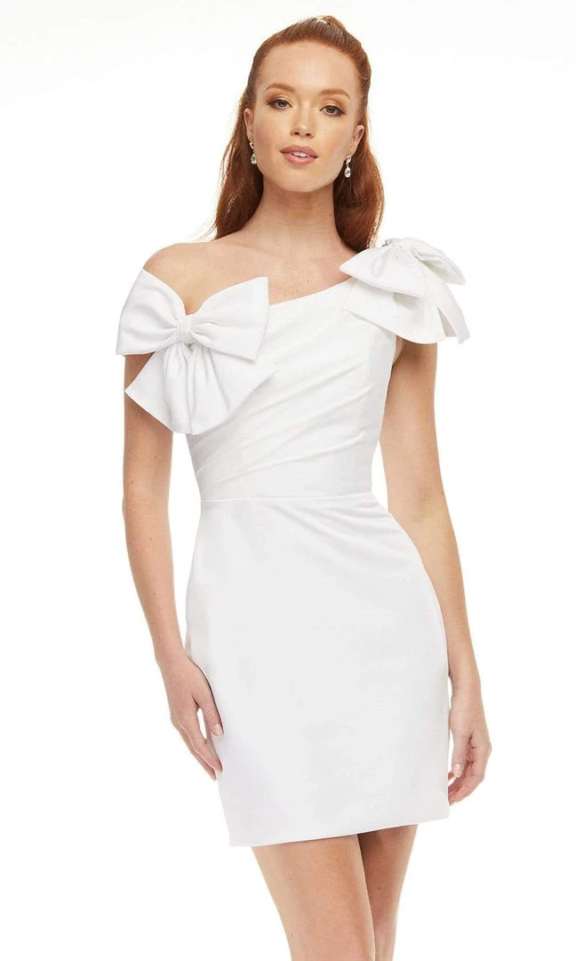 Ashley Lauren - 4448 Asymmetrical Sheath Cocktail Dress 12 Ashley Lauren - 4448 Asymmetrical Sheath Cocktail Dress